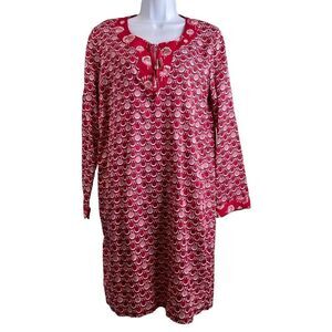 Laurence Tavernier Women’s Beachy Tunic Dress Size S Boho Preppy Cover Up